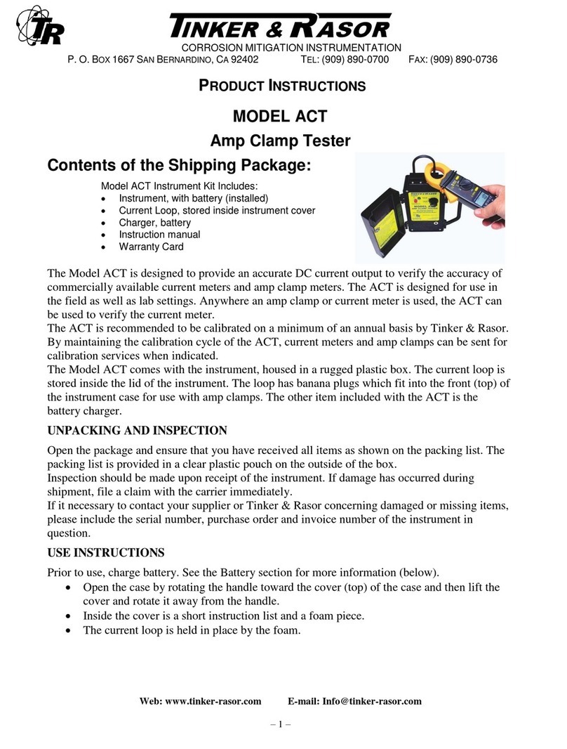 Tinker & Rasor ACT Instruction sheet