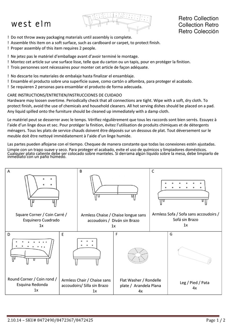 West Elm Retro 8472490 User manual