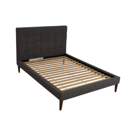 West Elm Grid Tufted Tapered Leg-Low 5943332 User manual