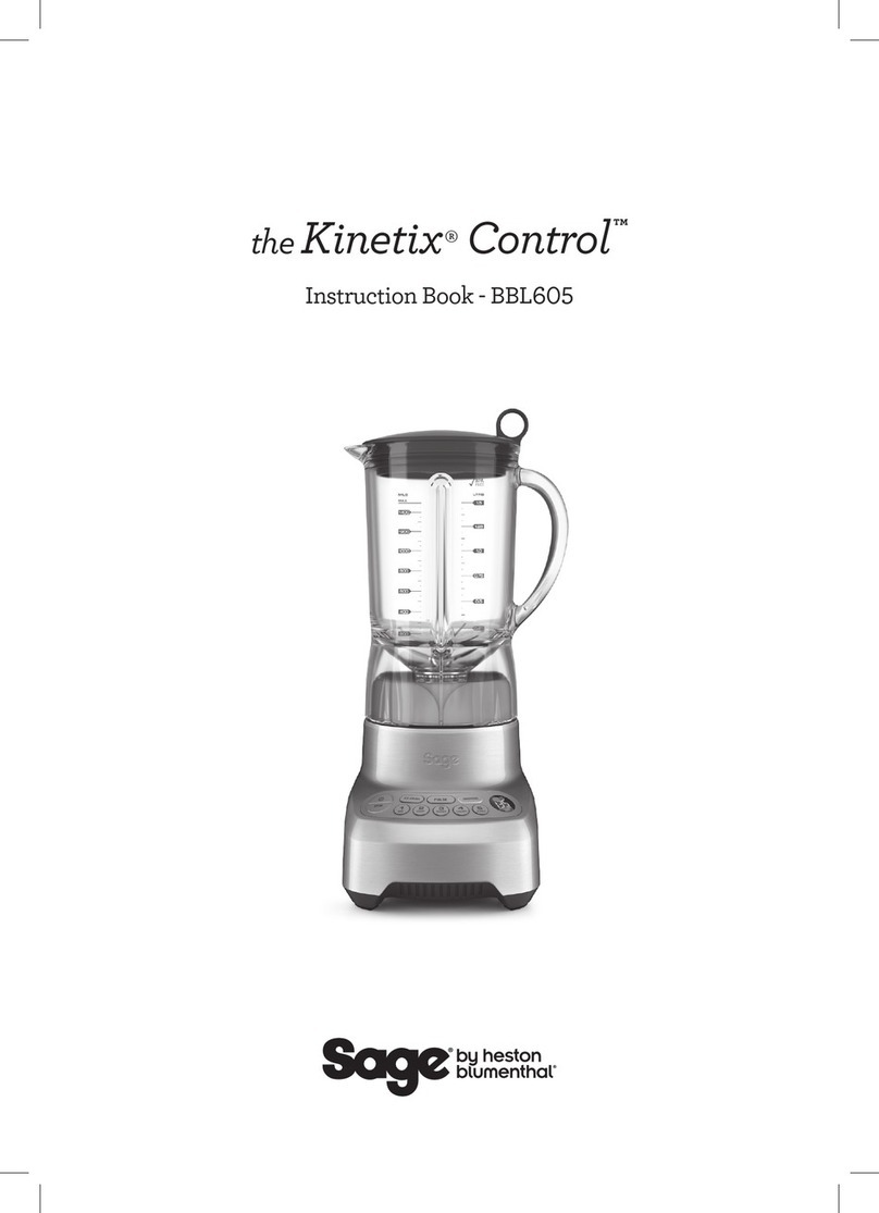 Heston Blumenthal Sage Kinetix Control BBL605 Instruction book