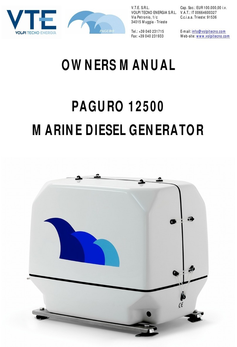 Volpi Tecno Energia PAGURO 12500 owner's manual
