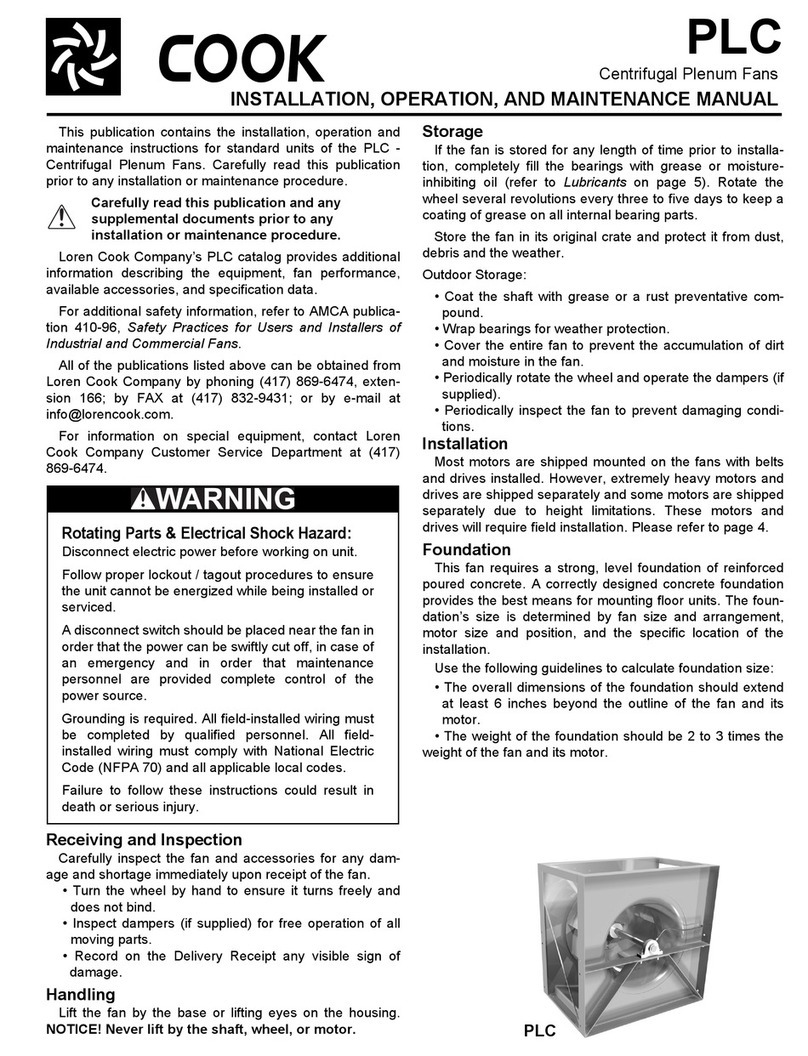 COOK PLC Installation, operation and maintenance manual