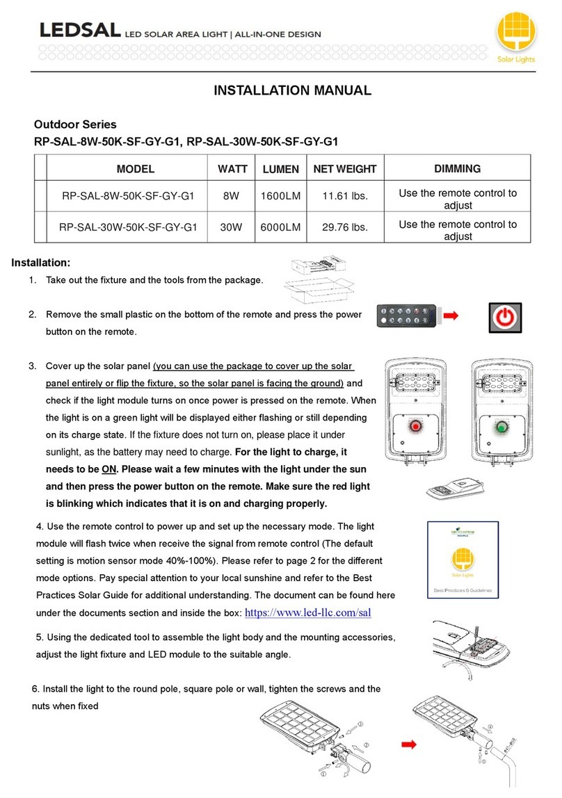 Light Efficient Design Remphos Outdoor Series installation manual