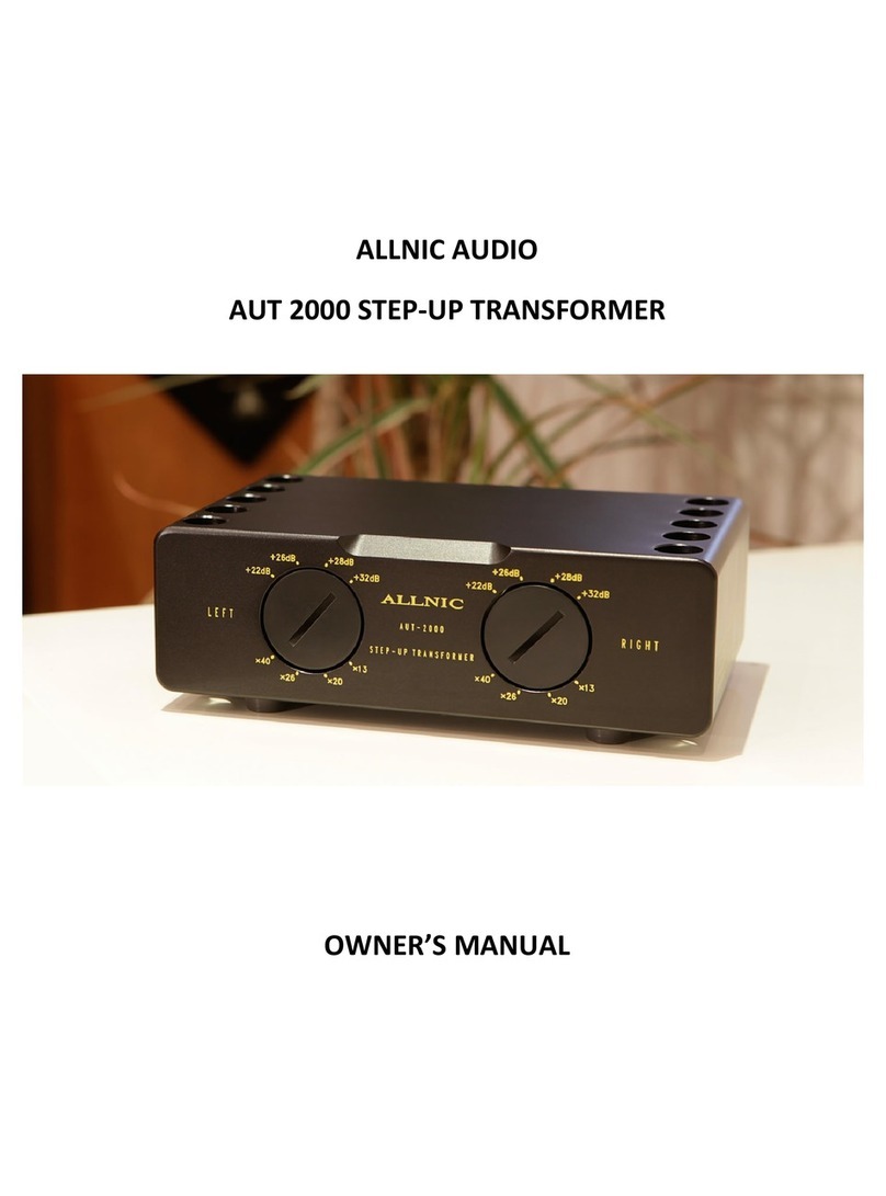ALLNIC AUDIO AUT 2000 owner's manual