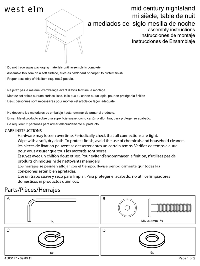West Elm Mid Century Nightstand 4563177 User manual West Elm Mid Century Nightstand 4563177 User manual