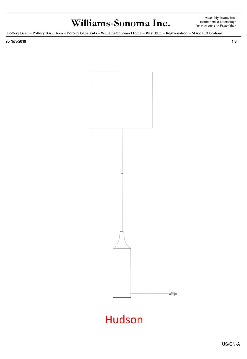 Williams-Sonoma Hudson User manual