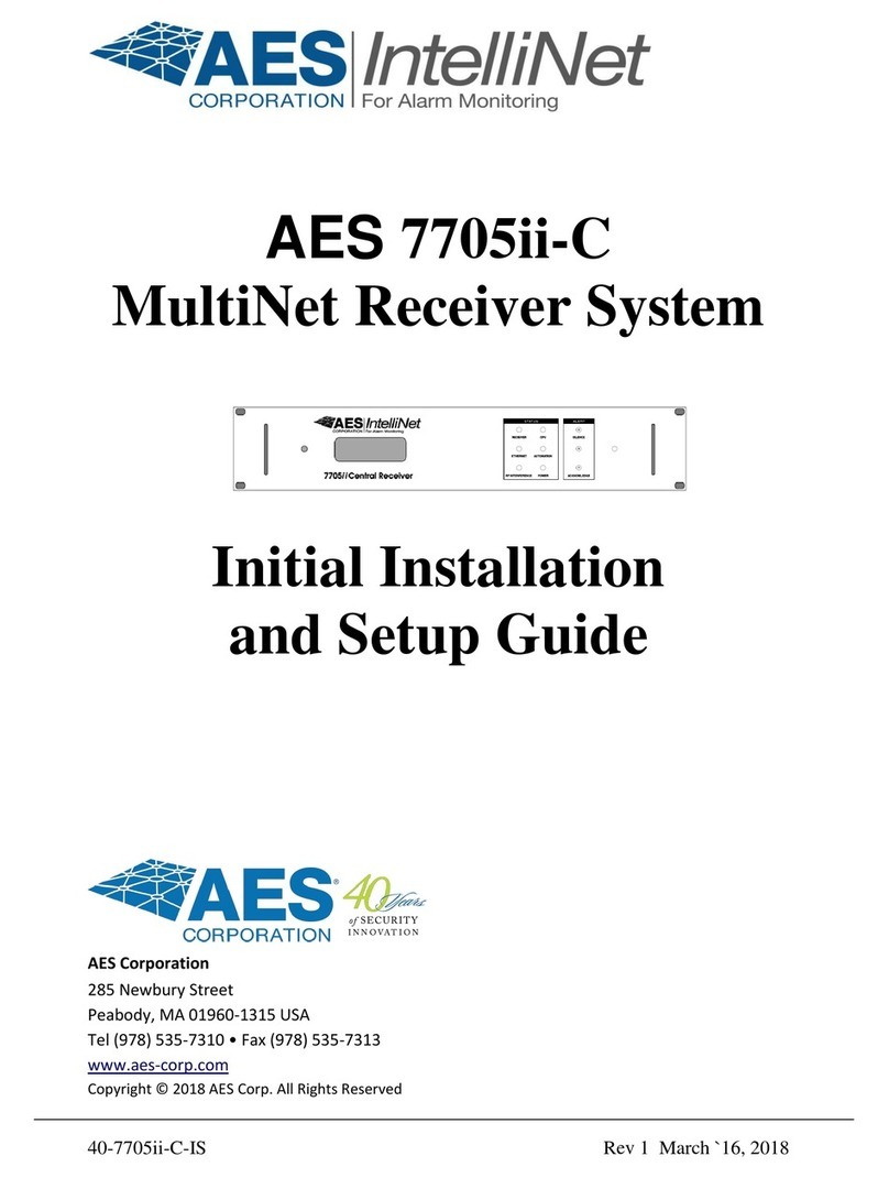 AES IntelliNet MultiNet 7705ii-C Initial Installation
