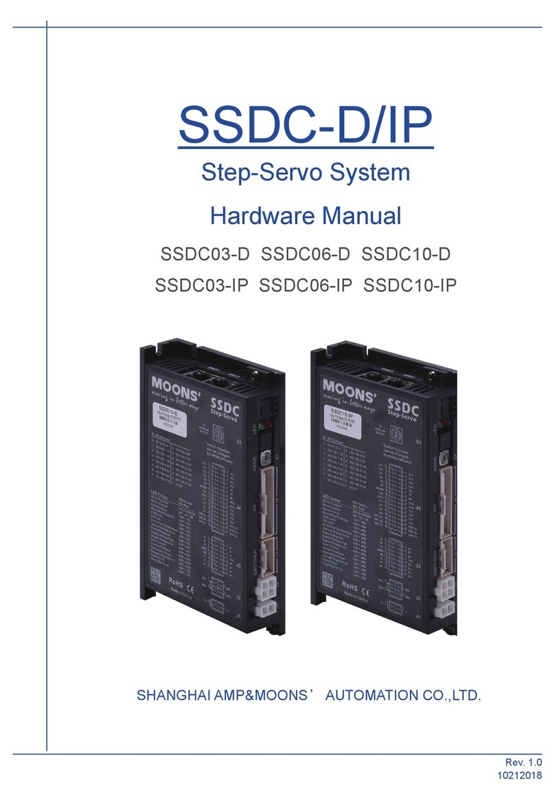 Moons' SSDC-D Series User manual