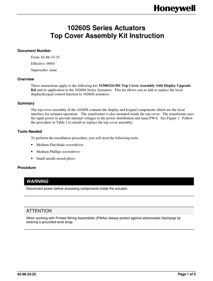 Honeywell 10260S Series User manual