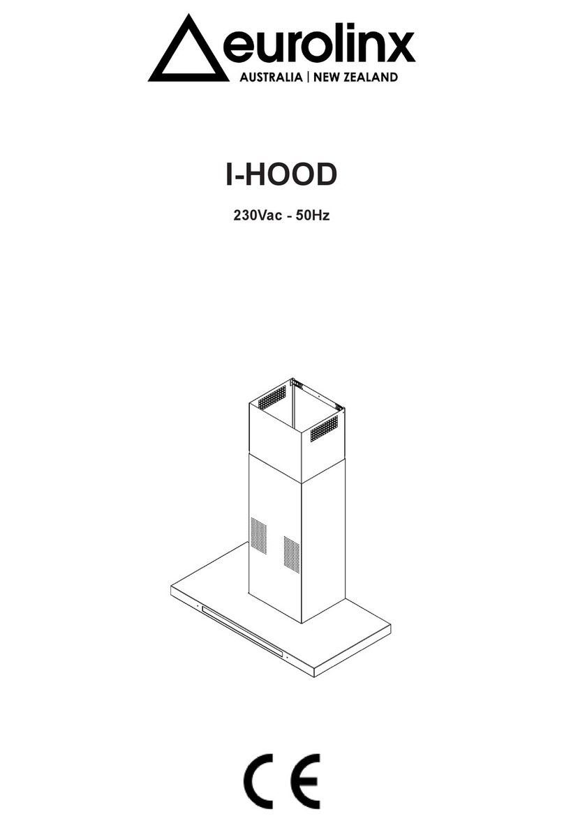 Eurolinx I-HOOD Installation, operating and maintenance instructions