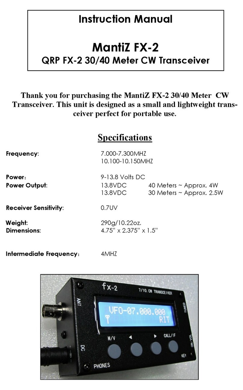 LNR MantiZ FX-2 instruction manual