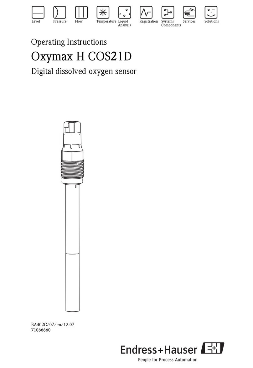 Endress+Hauser Oxymax H COS21D operating instructions