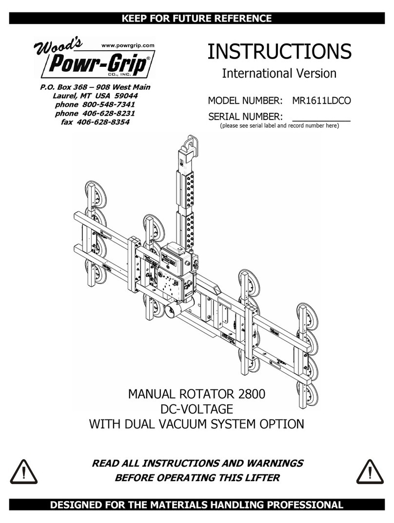 WOOD'S POWR-GRIP MR1611LDCO instructions