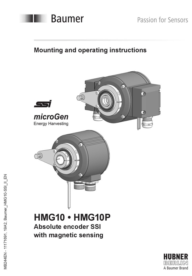 Baumer HUBNER BERLIN HMG10 Mounting and operating instructions