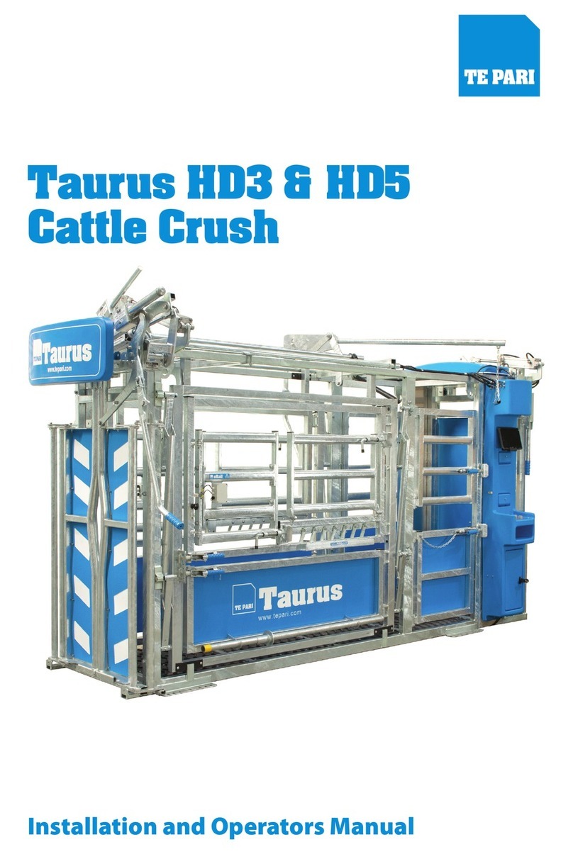 Te Pari Taurus HD3 Installation and operator's manual