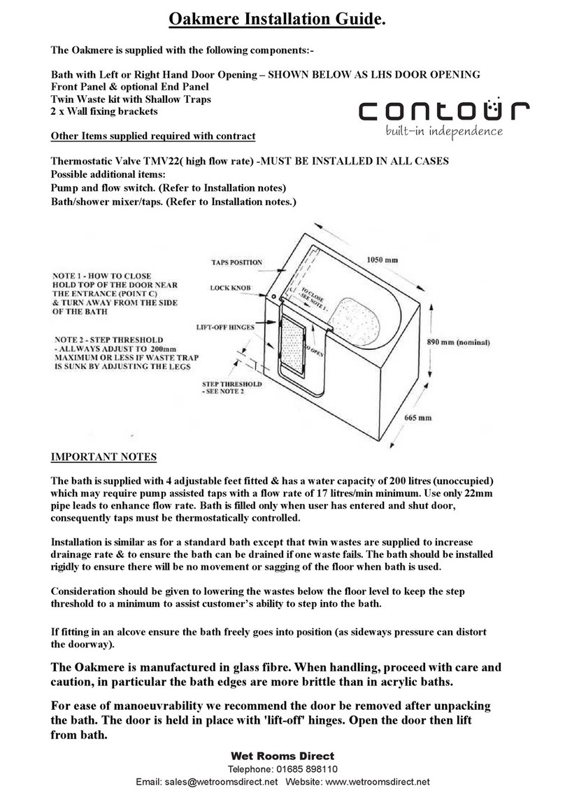 Contour Oakmere installation guide Contour Oakmere installation guide