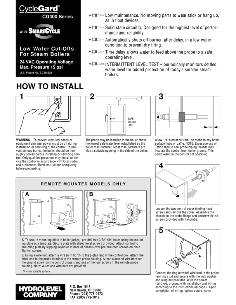Hydrolevel Company Cyclegard CG400 Series User manual