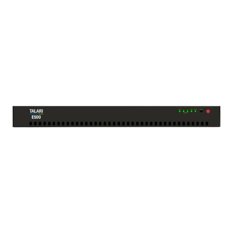 Oracle Talari E500 Installation instructions