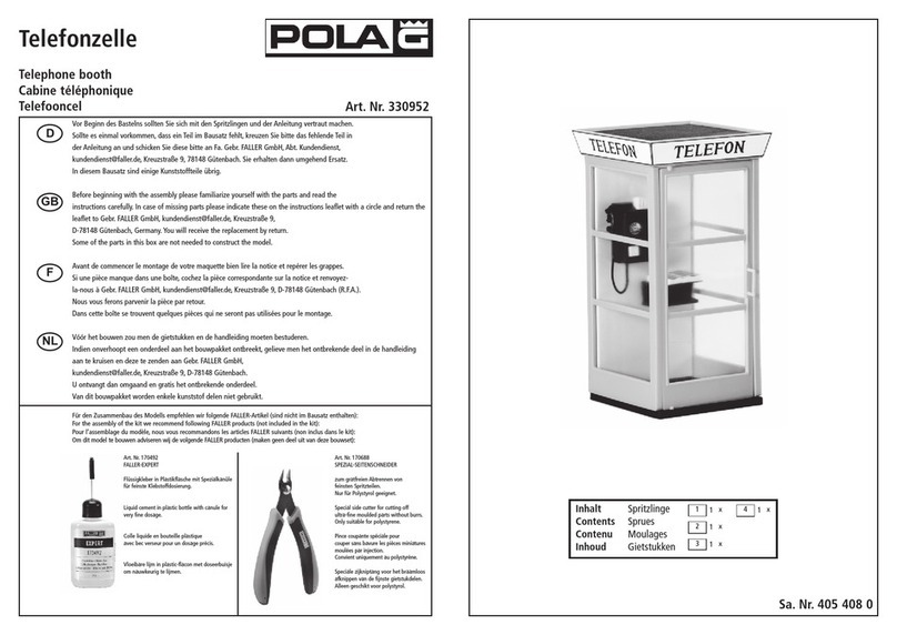 POLA G 330952 User manual POLA G 330952 User manual