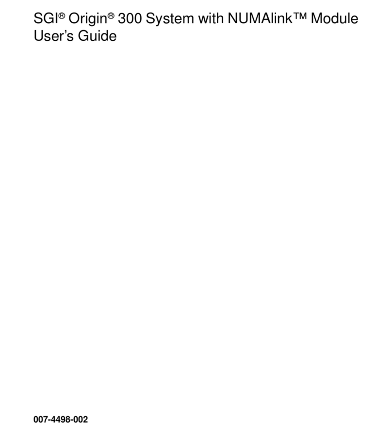 Silicon Graphics Origin 300 User manual