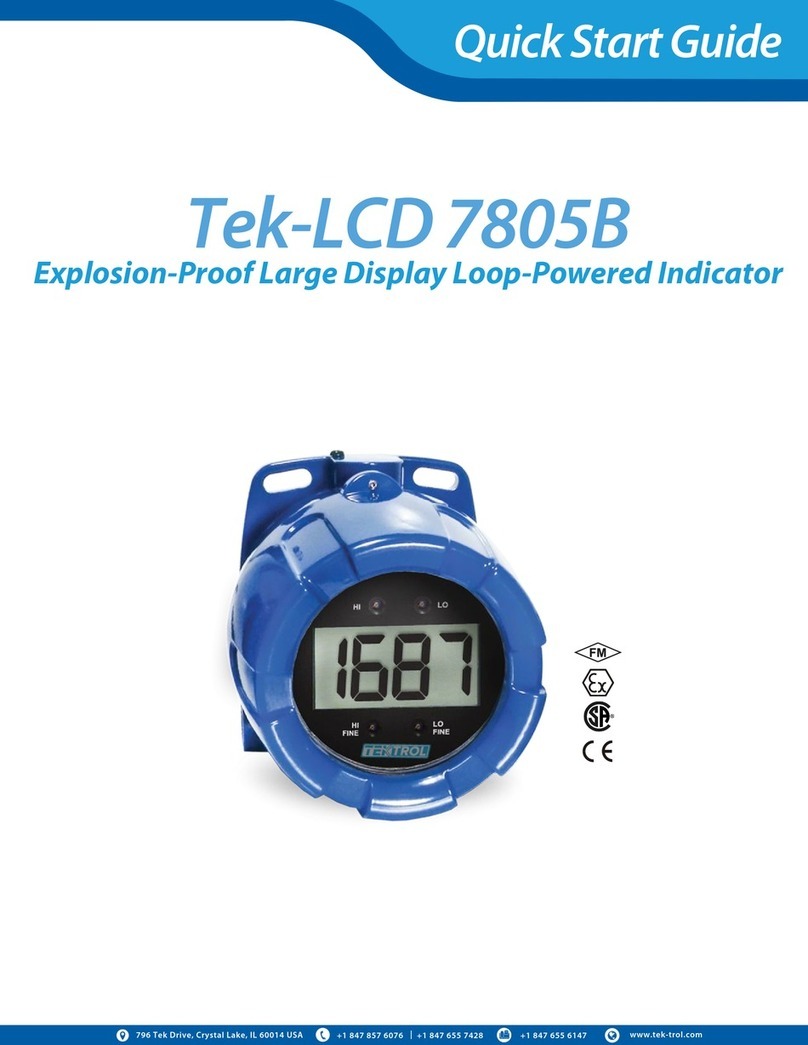 Tek-Trol Tek-LCD 7805B User manual
