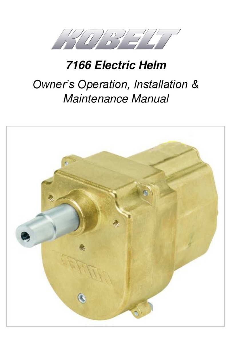 Kobelt 7166 Electric Helm Owner's Operation, Installation & Maintenance Manual