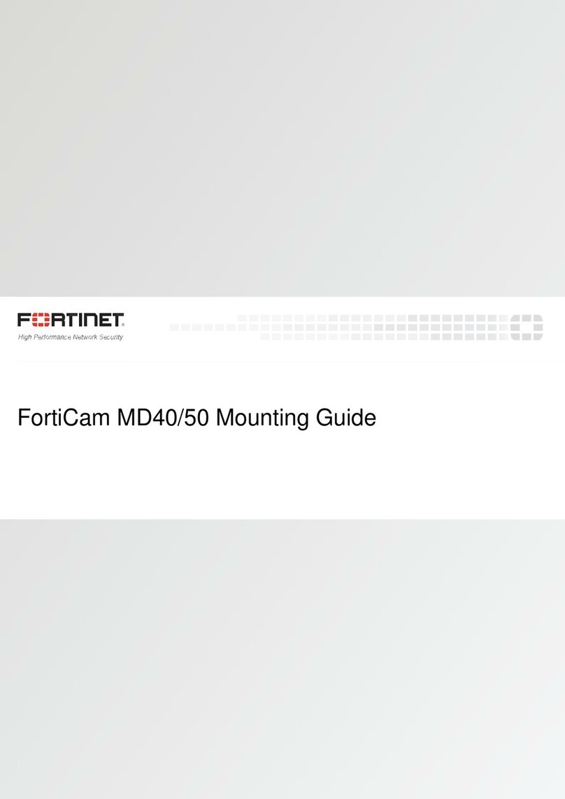 Fortinet FortiCam MD40 Mounting guide
