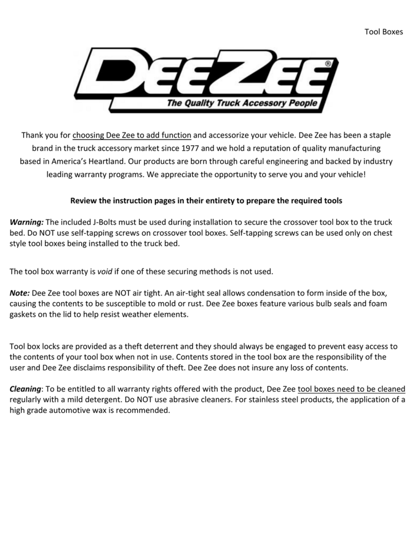 DeeZee DZ8270A installation instructions