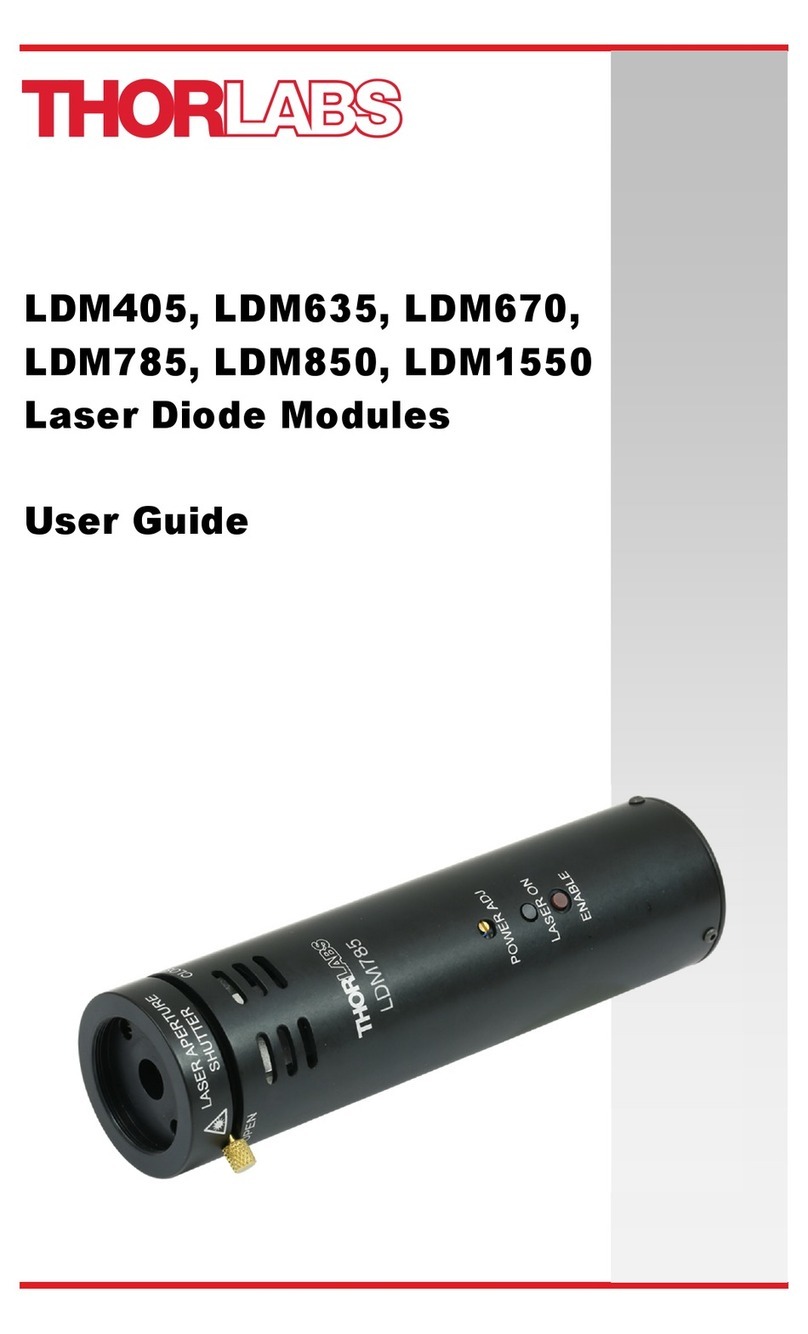 THORLABS LDM405 User manual