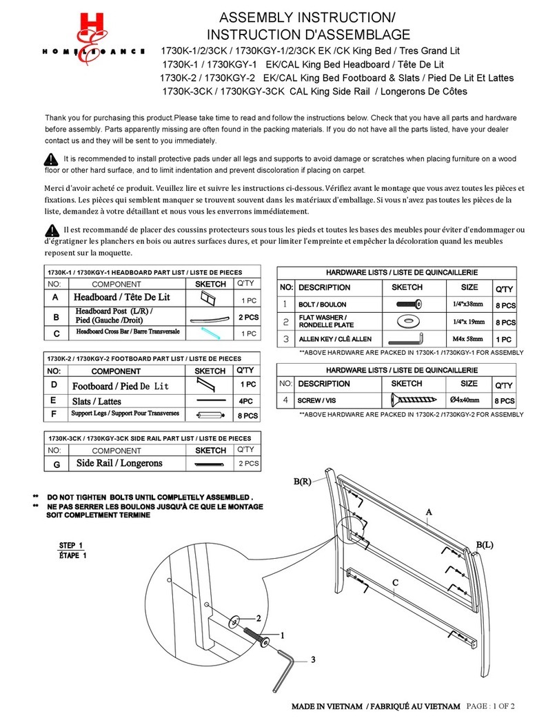Homelegance 1730K-3CK User manual