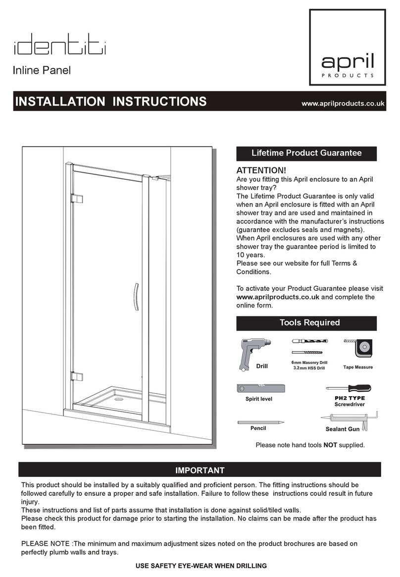 April identiti Inline Panel installation instructions