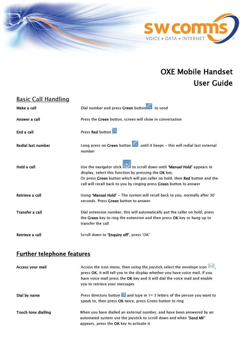 Alcatel OXE Mobile Handset User manual