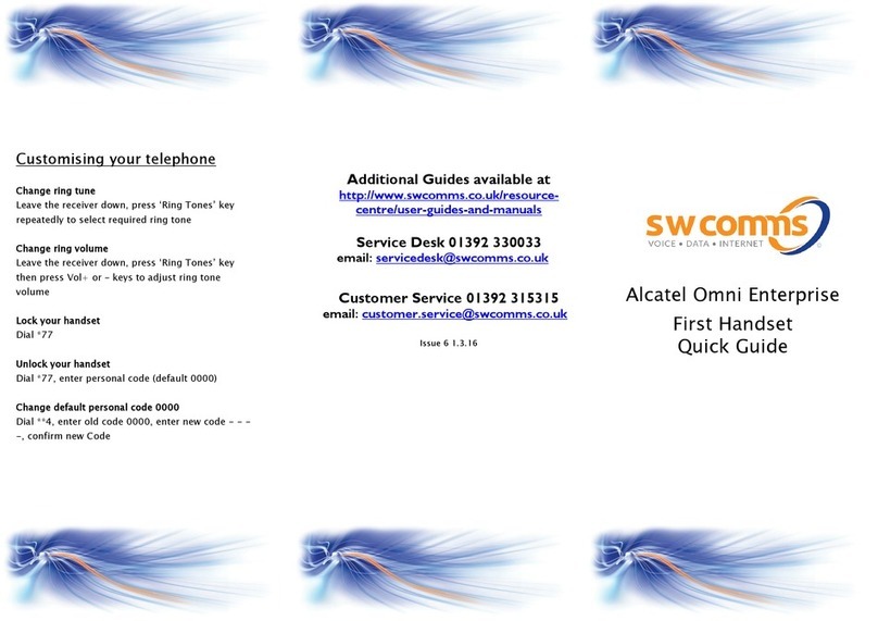Alcatel Omni Enterprise First Handset quick guide