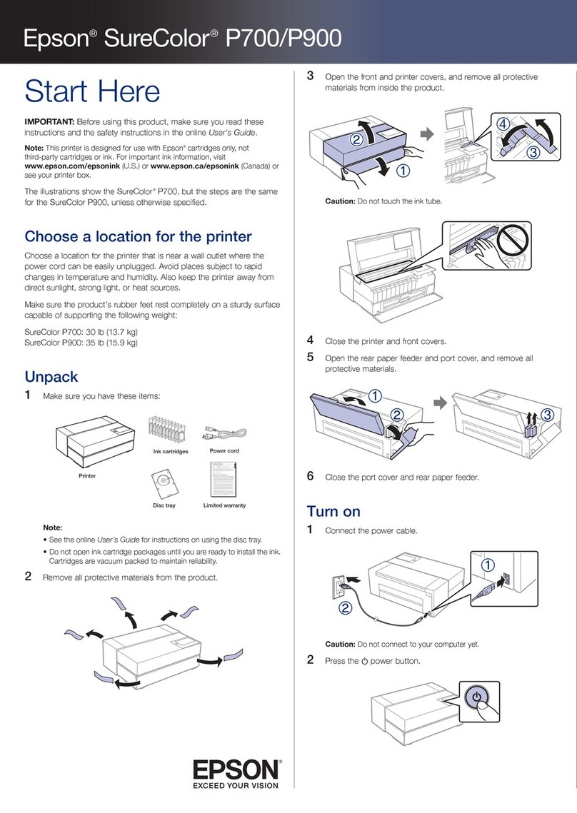 Epson SureColor P700 User manual