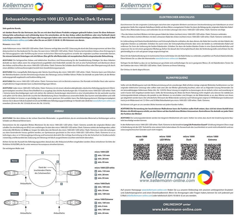 kellermann micro 1000 LED User manual