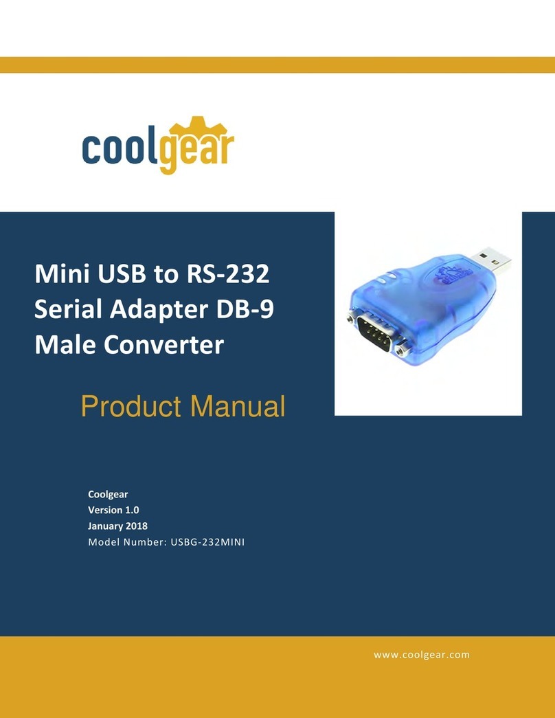 CoolGear USBG-232MINI product manual