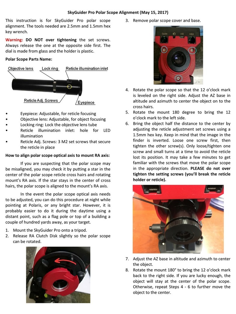 iOptron SkyGuider Pro quick start guide