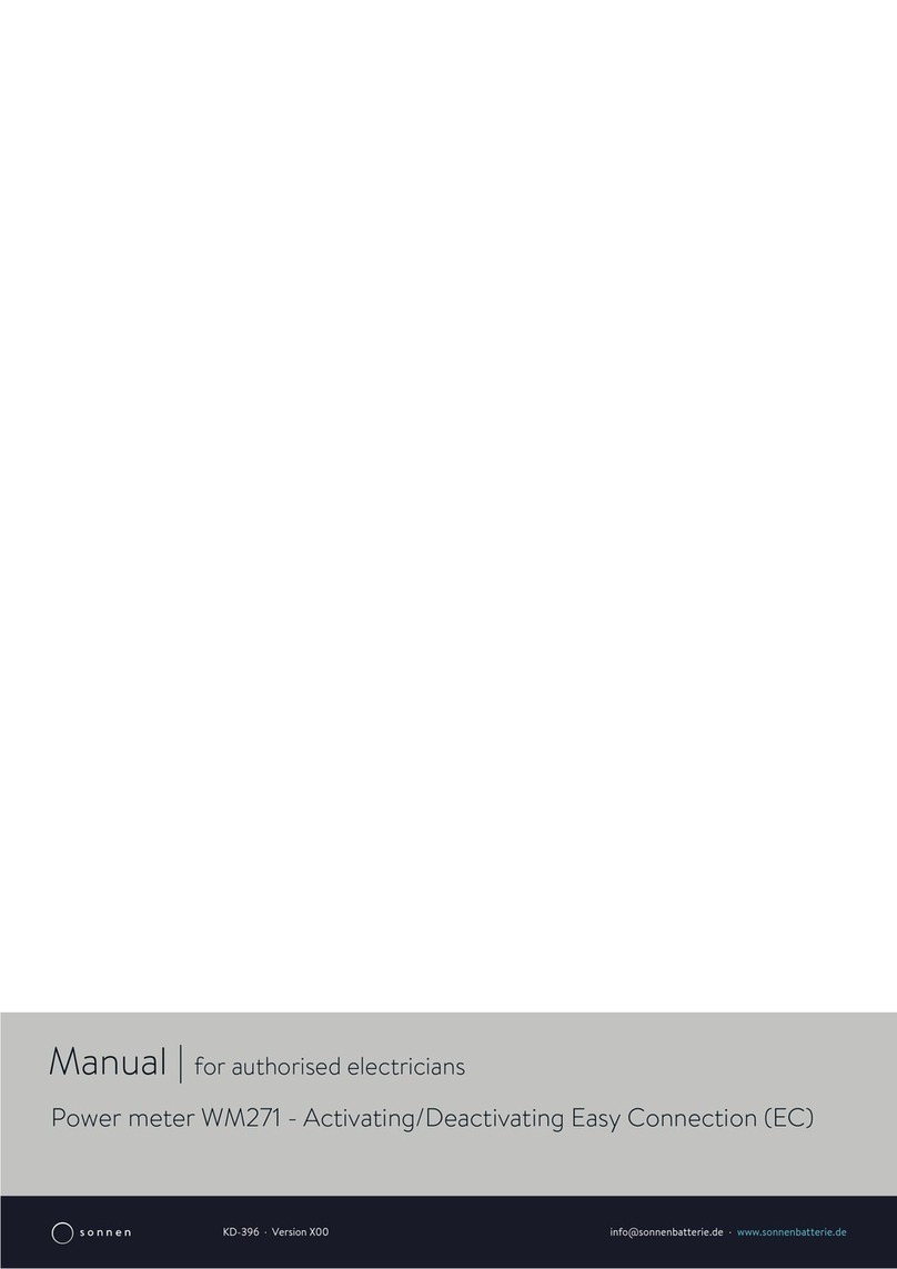 Sonnen WM271 manual