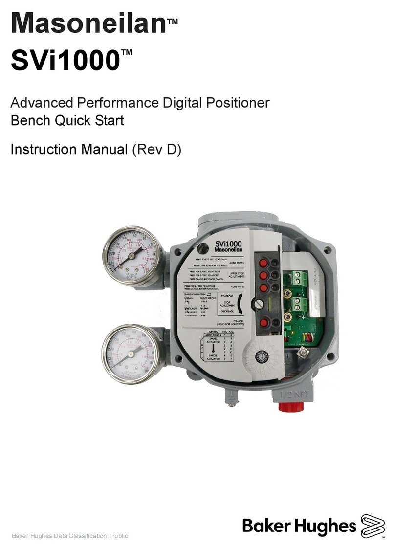 Baker Hughes Masoneilan SVi 1000 instruction manual