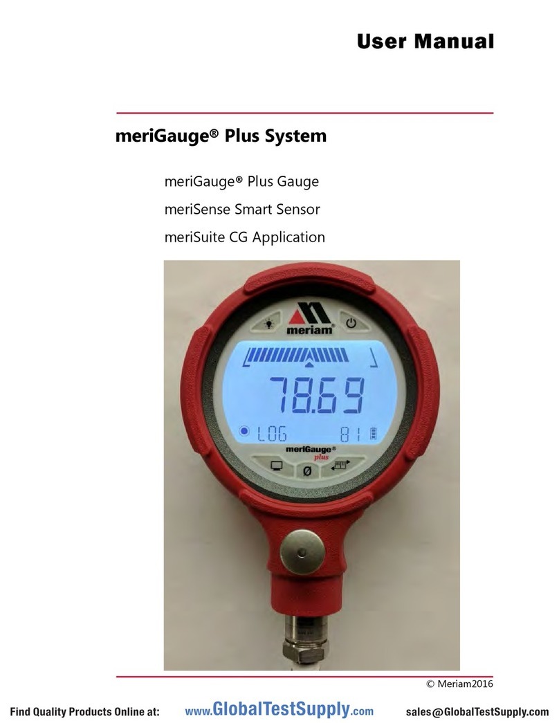 Meriam meriGauge Plus User manual Meriam meriGauge Plus User manual