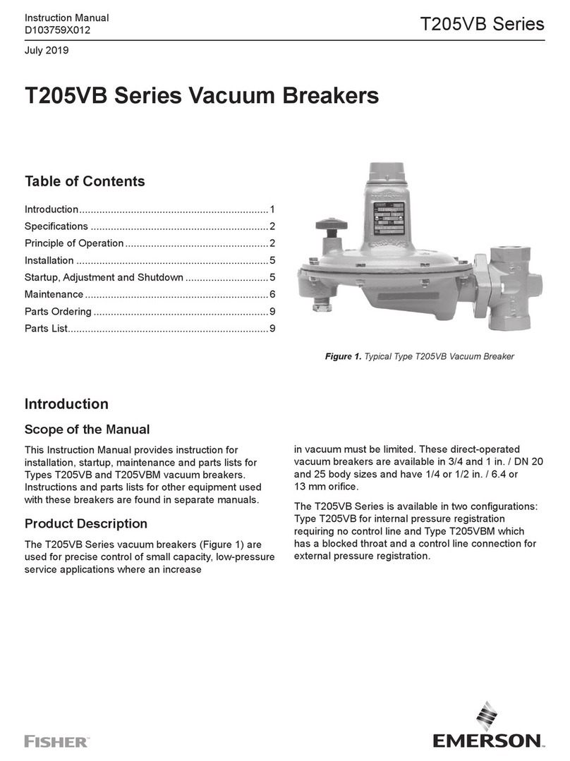 Emerson Fisher T205VB Series instruction manual