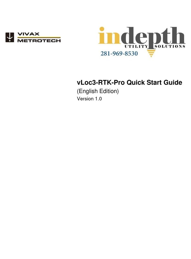 Vivax Metrotech vLoc3-RTK-Pro quick start guide