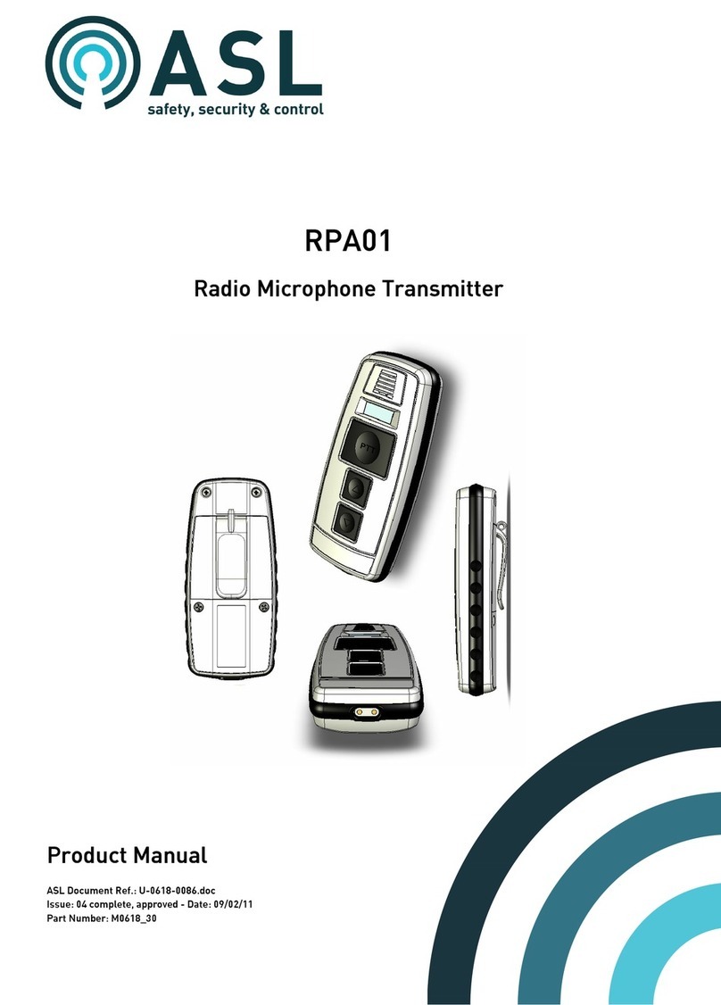 ASL INTERCOM RPA01 product manual