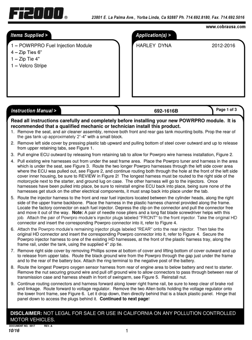 Cobra Fi2000 instruction manual