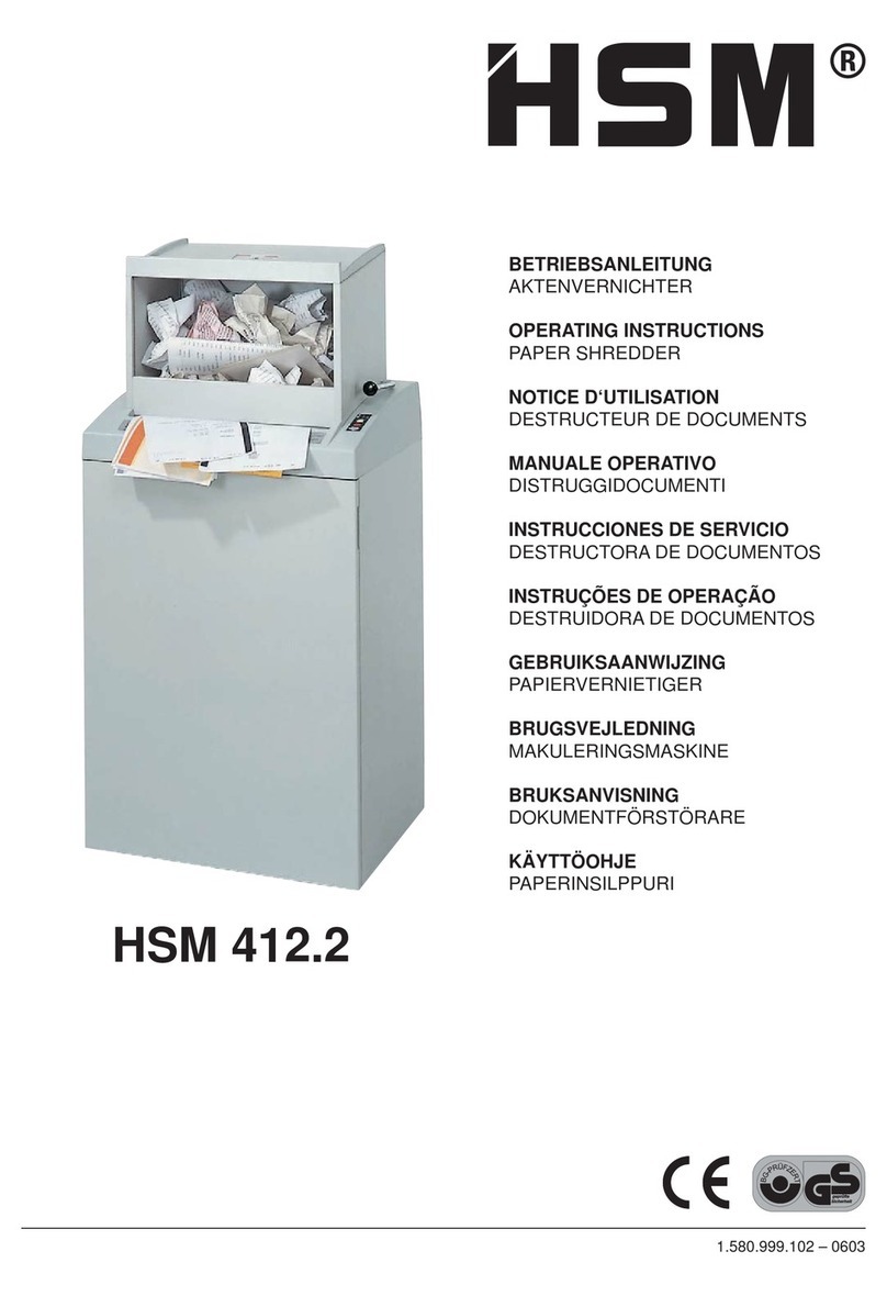 HSM 412.2 operating instructions