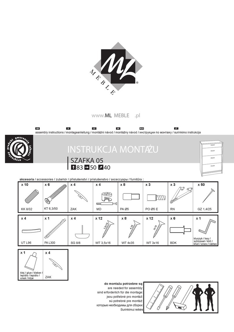 mlmeble SZAFKA 05 Assembly instructions