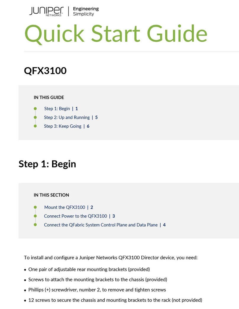Juniper QFX3100 User manual Juniper QFX3100 User manual