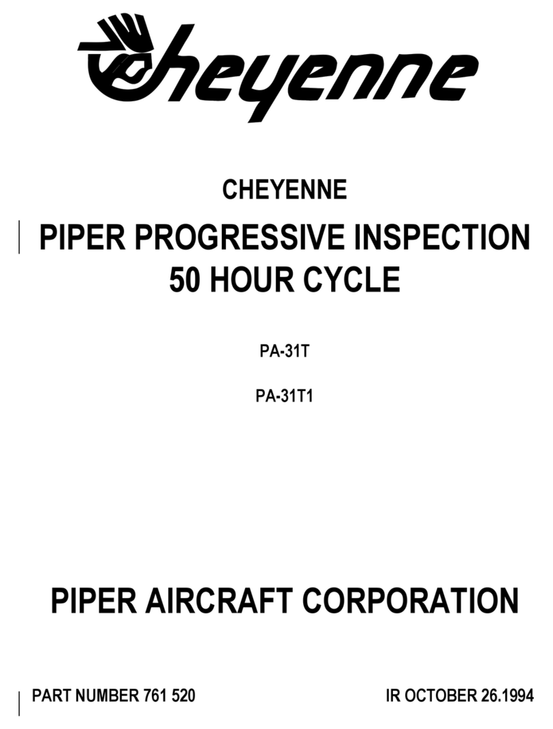 Piper Aircraft Corporation CHEYENNE PA-31T User manual