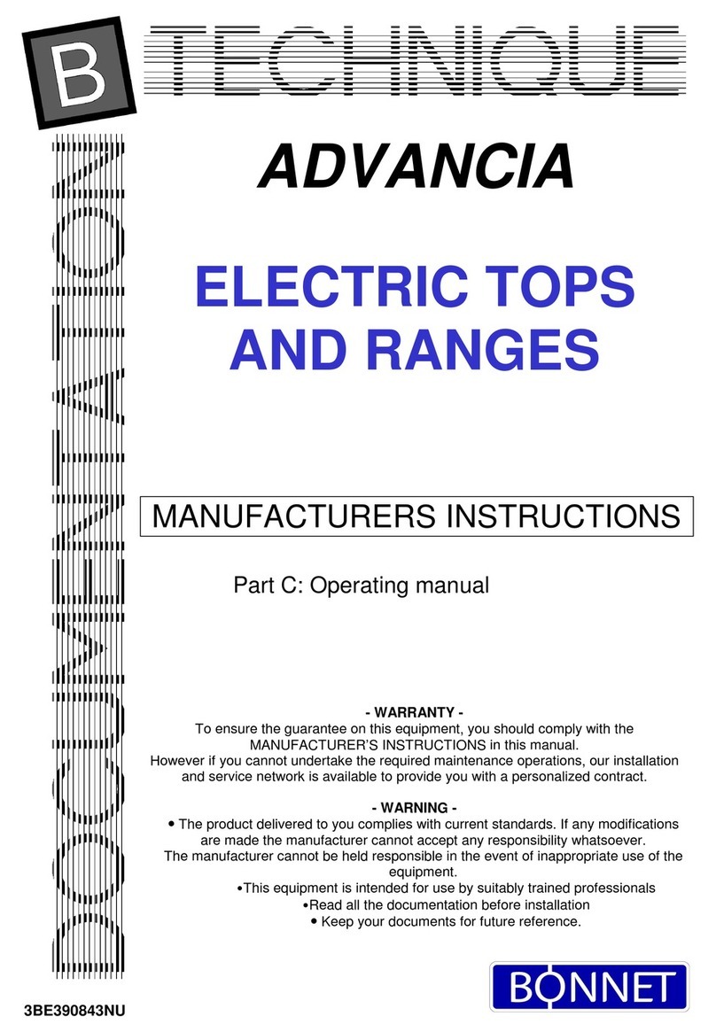Bonnet ADVANCIA STANDARD User manual