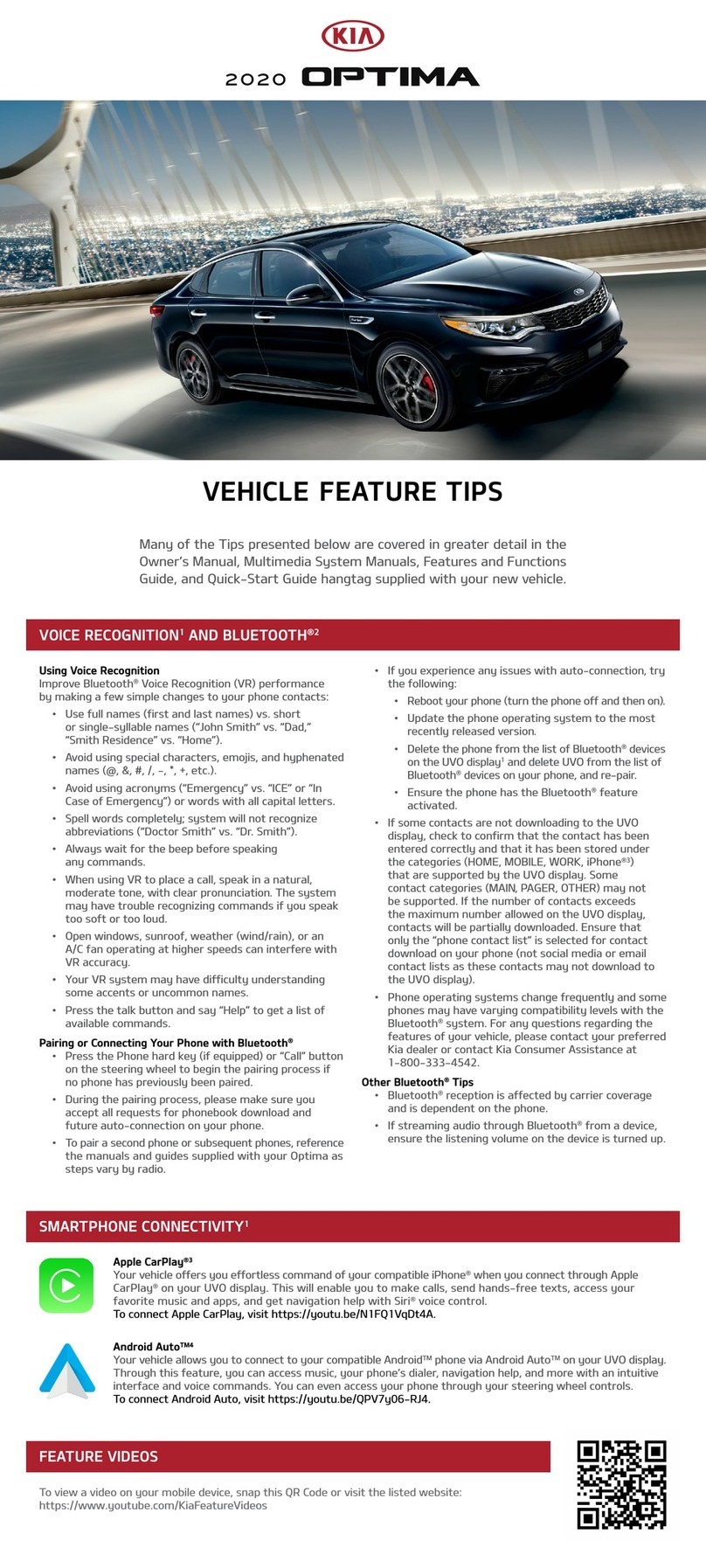 Kia OPTIMA 2020 Assembly instructions